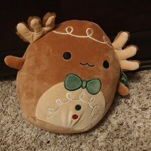 Cute Brown Plush Toy with Bow Tie